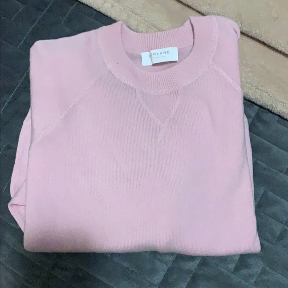 Everlane light pink cashmere sweater